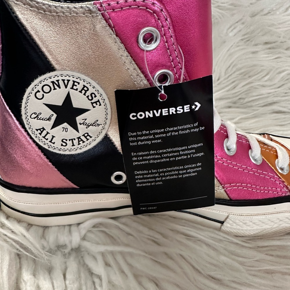 Converse Chuck 70 Hi 'Metallic Rainbow' 565866C ladies size‎ 7 NEW - Picture 5 of 10